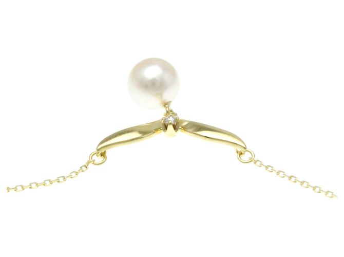 Collana pendente in perle e diamanti Mikimoto - vista 6