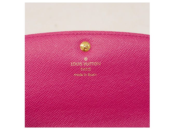Lange Brieftasche Louis Vuitton Monogramm Emily Braun Pink Fuschia - Ansicht 5
