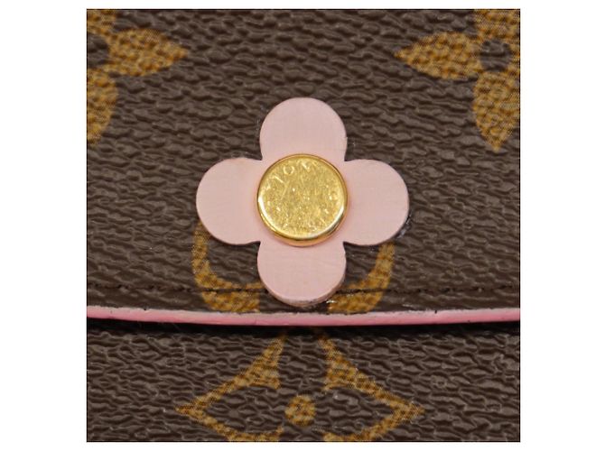 Lange Brieftasche Louis Vuitton Monogramm Emily Braun Pink Fuschia - Ansicht 6