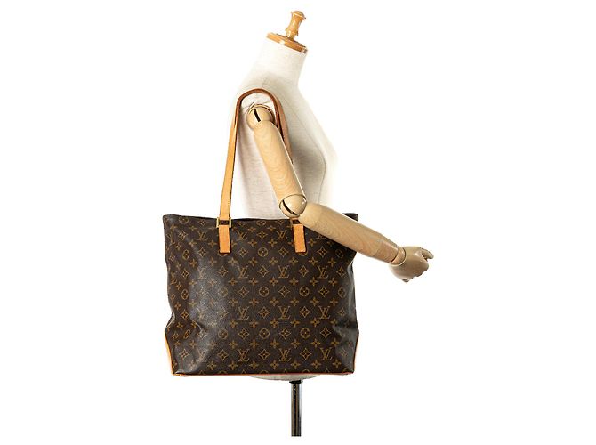 Borsa tote Cabas Mezzo in monogramma Louis Vuitton marrone - vista 13