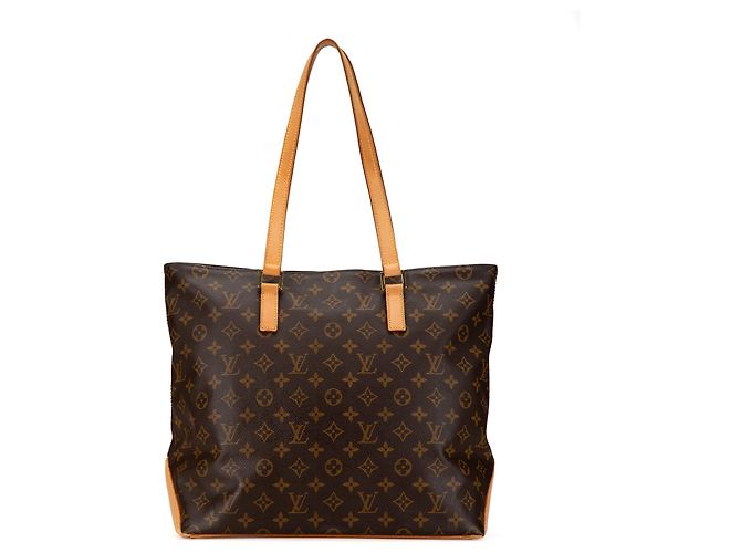 Borsa tote Cabas Mezzo in monogramma Louis Vuitton marrone - vista 3