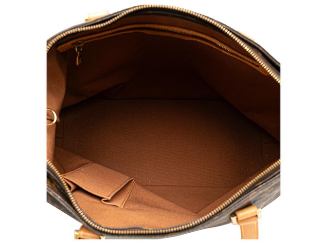 Borsa tote Cabas Mezzo in monogramma Louis Vuitton marrone - vista 5