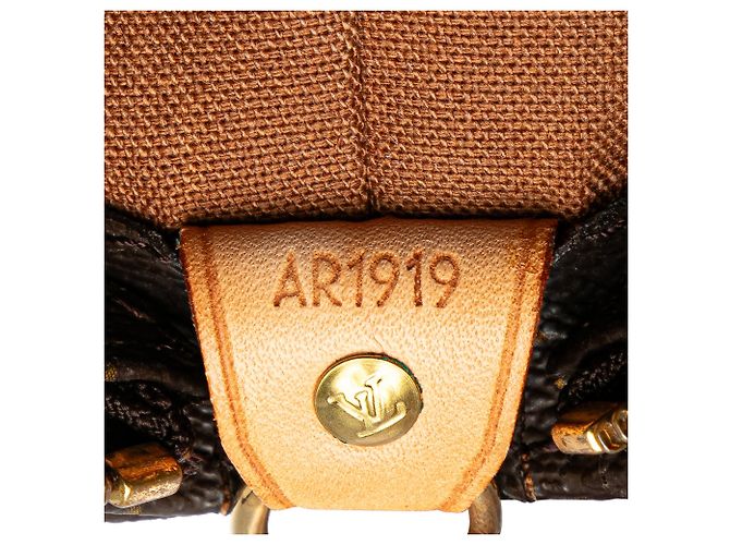 Borsa tote Cabas Mezzo in monogramma Louis Vuitton marrone - vista 7