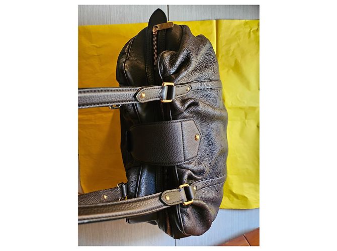 Mahina Babylone Borsa Tote Louis Vuitton Mahina in Pelle Marrone Cioccolato Marrone scuro - vista 4