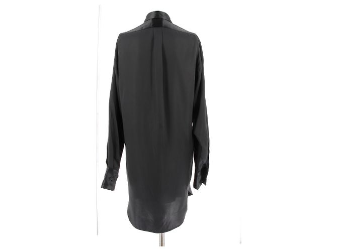 Bottega Veneta top T.FR 38 seda Negro - vista 2