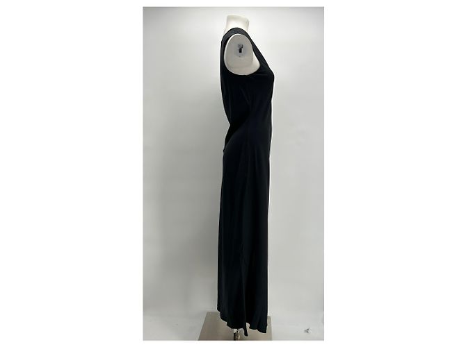Autre Marque Nicht signierte Kleider / Unsigned T.US 10 Baumwolle Schwarz - Ansicht 3
