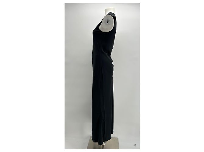 Autre Marque Nicht signierte Kleider / Unsigned T.US 10 Baumwolle Schwarz - Ansicht 4