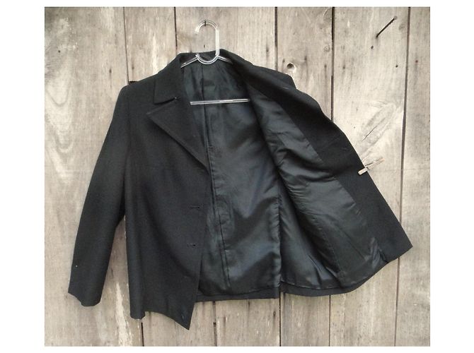 inconnue Black Cotton Polyester Jacket Size 38 - view 4