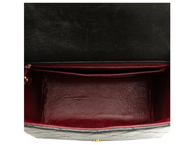Chanel Schwarze CC aus gestepptem Lammleder - Ansicht 5