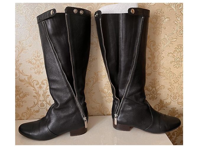 Botas Chanel de piel negra Negro - vista 12