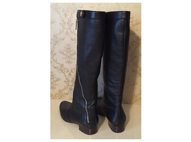 Botas Chanel de piel negra Negro - vista 15
