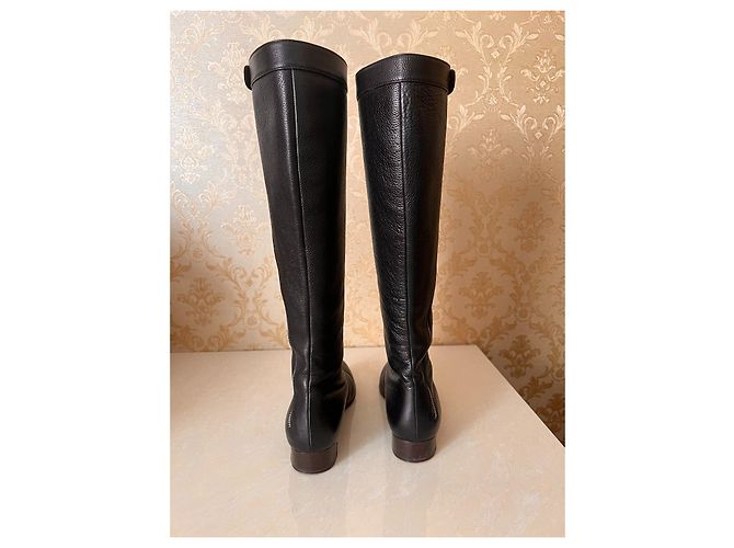 Botas Chanel de piel negra Negro - vista 7