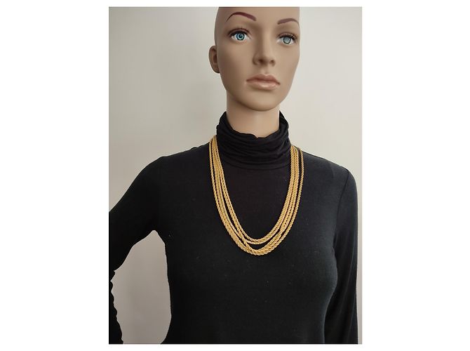 Autre Marque Collar Grossé de cinco hilos en oro Dorado - vista 3