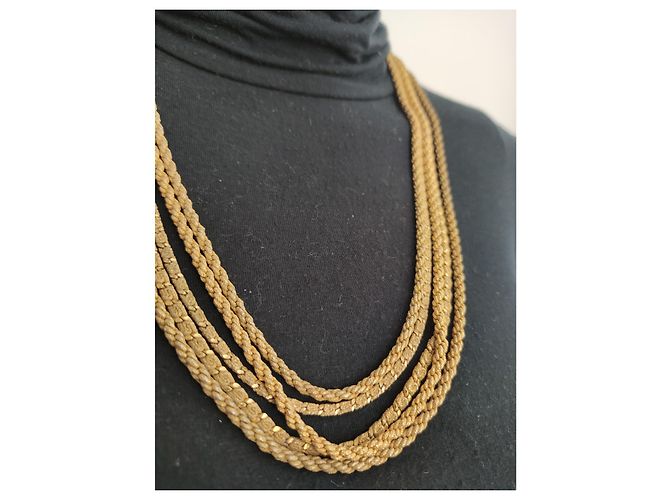 Autre Marque Collar Grossé de cinco hilos en oro Dorado - vista 4
