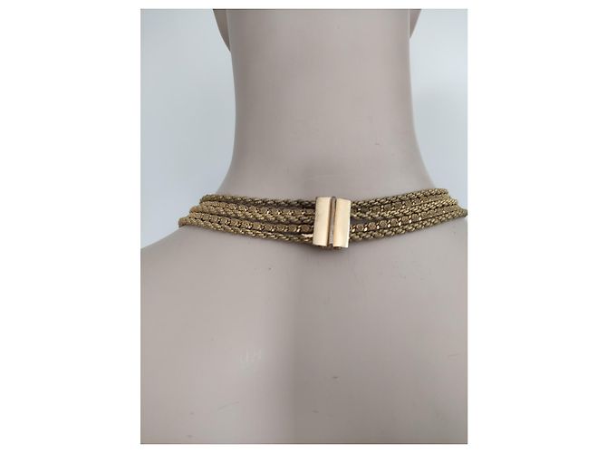 Autre Marque Collar Grossé de cinco hilos en oro Dorado - vista 6