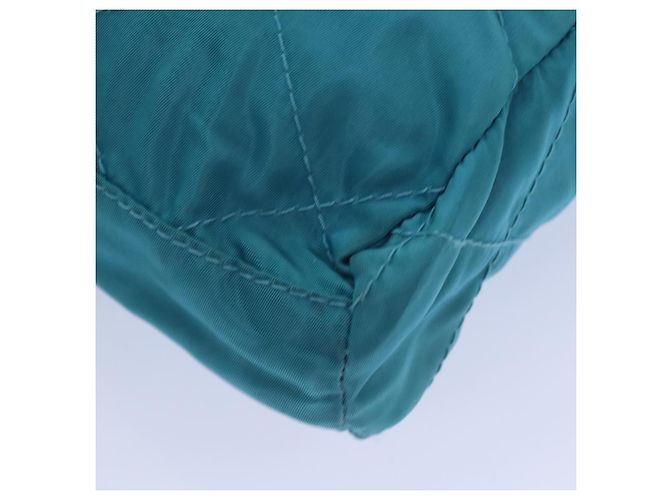 PRADA Borsa a Spalla con Catena in Nylon Blu Auth ar12043 - vista 15