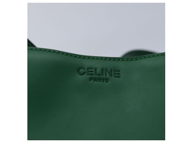 Céline CELINE Schultertasche aus Leder Grün Gold Authentisch 81640 Golden - Ansicht 17