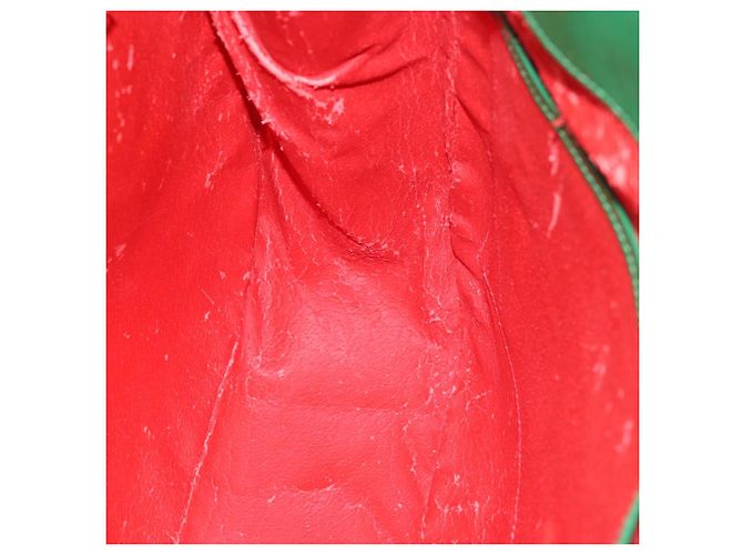 Céline CELINE Schultertasche aus Leder Grün Gold Authentisch 81640 Golden - Ansicht 19