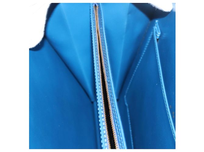 LOUIS VUITTON Borsa a Spalla Capuchin Epi Blu M52345 LV Auth 82383 - vista 22