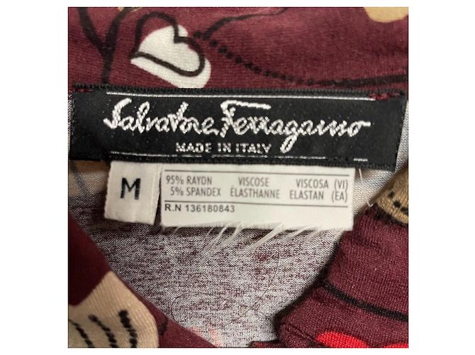 Camisa polo burdeos Salvatore Ferragamo - vista 6