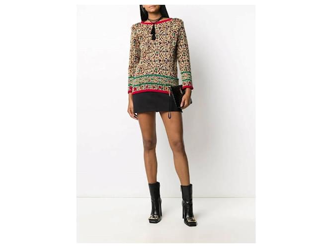 Mehrfarbiger Wollpullover von Saint Laurent Mehrfarben - Ansicht 2