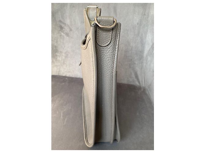 Borsa Hermès Evelyne 29 PM Etoupe Pelle Taurillon Clemence - vista 6