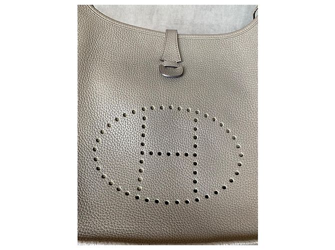 Borsa Hermès Evelyne 29 PM Etoupe Pelle Taurillon Clemence - vista 9