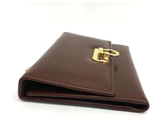 Borsa a spalla in pelle marrone Salvatore Ferragamo - vista 2