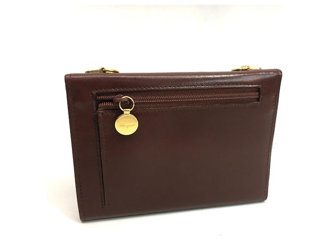 Borsa a spalla in pelle marrone Salvatore Ferragamo - vista 3