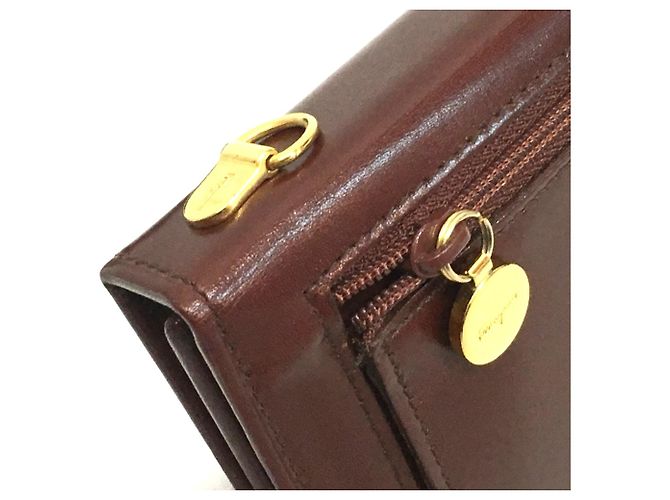 Borsa a spalla in pelle marrone Salvatore Ferragamo - vista 4