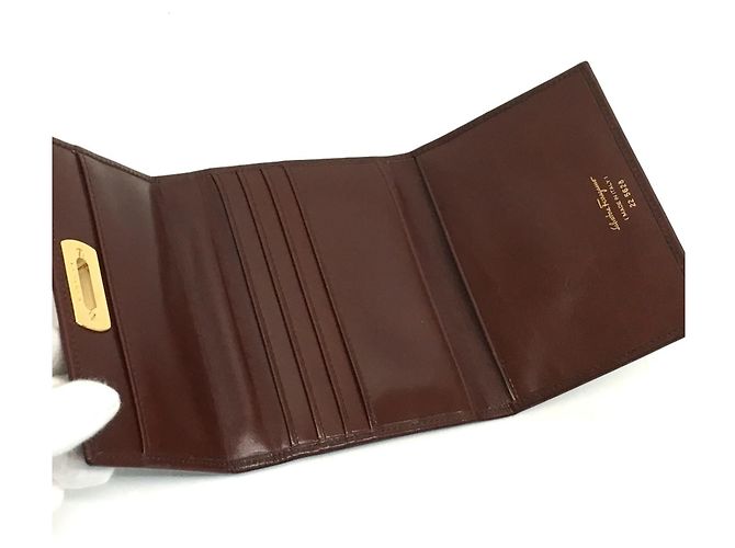 Borsa a spalla in pelle marrone Salvatore Ferragamo - vista 6