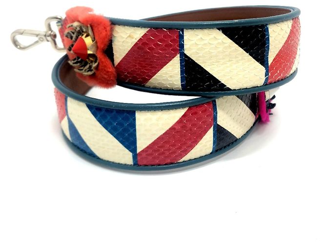 Fendi 8AV077 Catena/Portafoglio a Spalla Bianco - vista 5