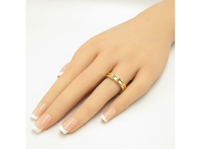 Bulgari Anello B-zero1 Bvlgari in oro giallo 18K - vista 8