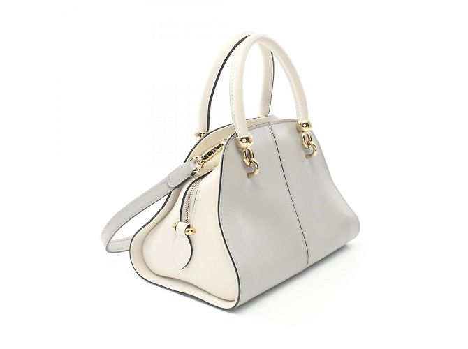 Bolsa de couro cinza e branco Tod's - vista 3