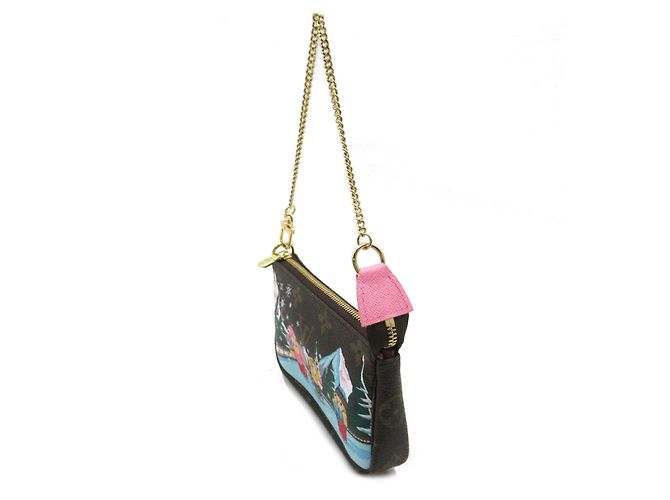 Pochette Accessoires Vivienne di Louis Vuitton Marrone - vista 4