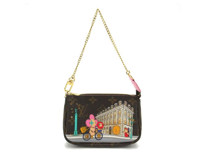Pochette Accessoires Vivienne di Louis Vuitton Marrone - vista 2