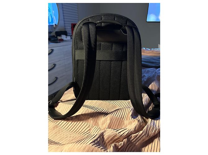 Montblanc Blue Saffiano Leather Backpack - view 2