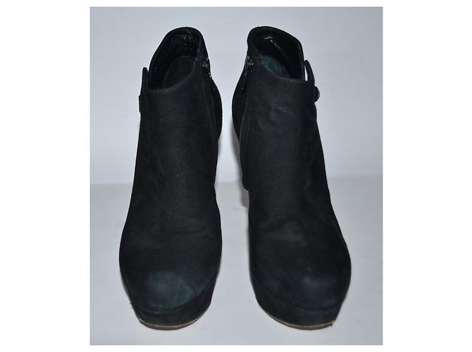 Botines Twin Set de ante negro - vista 2