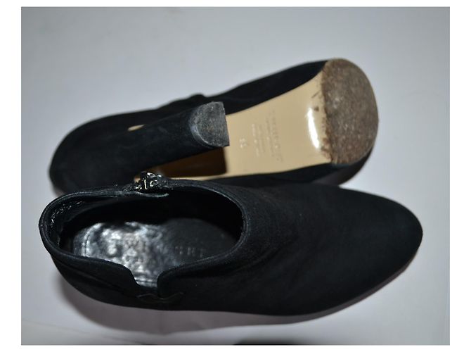 Botines Twin Set de ante negro - vista 4