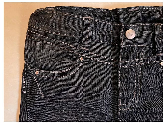 Armani Baby Jeans Mädchen schwarz Denim - Ansicht 5