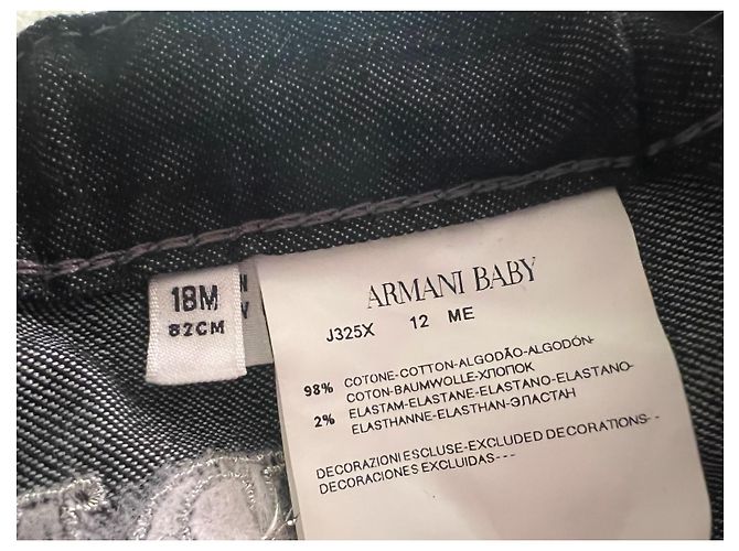 Armani Baby Jeans Mädchen schwarz Denim - Ansicht 8