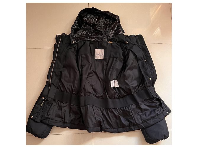 Chaqueta Moncler con capucha oculta negra Negro - vista 6