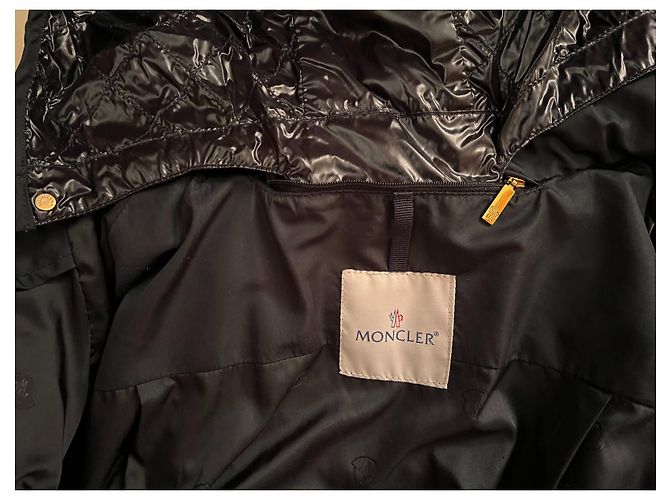Chaqueta Moncler con capucha oculta negra Negro - vista 7