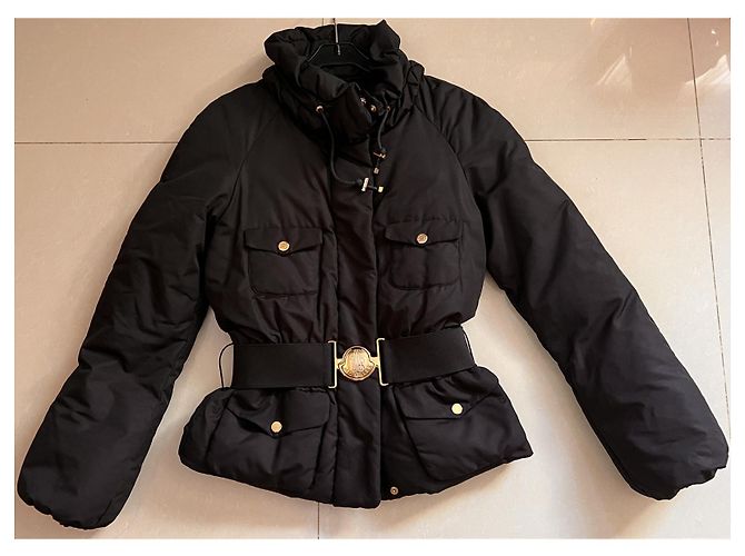 Chaqueta Moncler con capucha oculta negra Negro - vista 9
