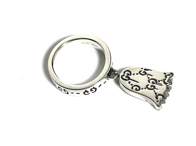 GUCCI Damen Ghost Pavé-Diamantring aus Silber 925 - Ansicht 3