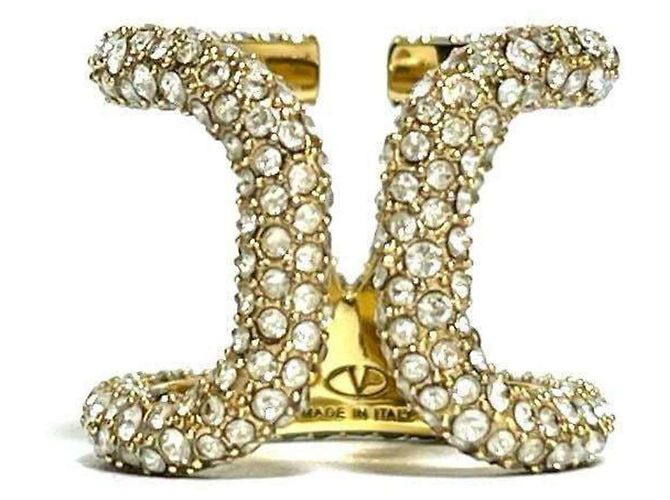 Anello V Logo Signature Donna Valentino GARAVANI D'oro - vista 4
