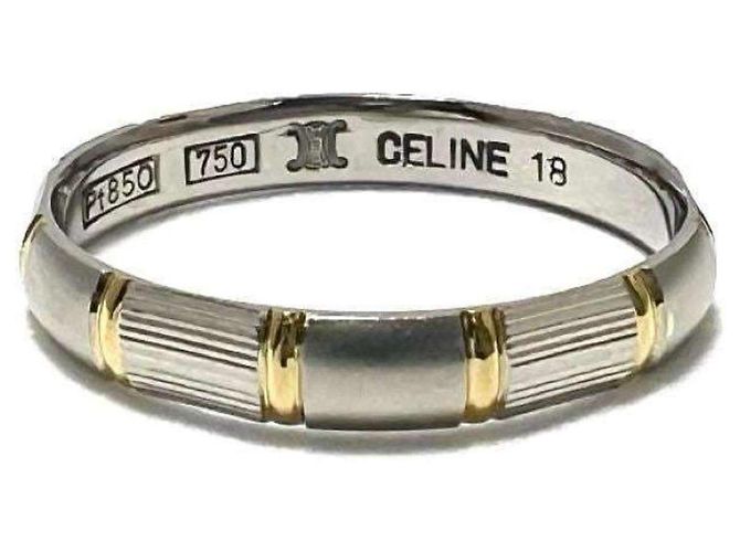 Céline Anello in platino e oro giallo per uomo CELINE Argento - vista 2