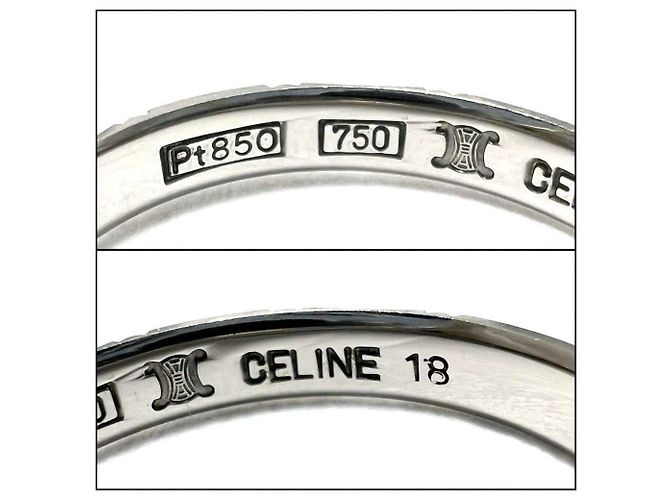 Céline Anello in platino e oro giallo per uomo CELINE Argento - vista 8