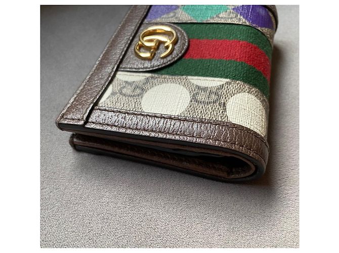 Gucci Centum Ophidia Geldbörse GG Supreme Canvas Bunt Mehrfarben - Ansicht 5