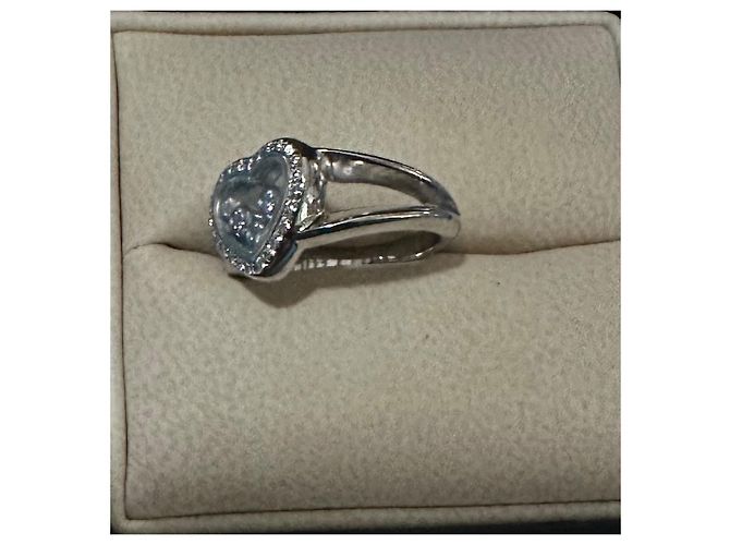 Anello Chopard Happy diamond in oro bianco Argento - vista 3